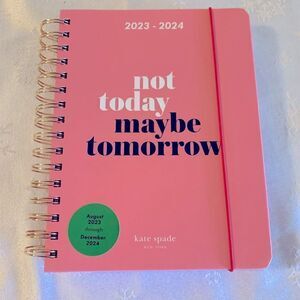 Kate Spade Planner Journal Agenda Notes Aug 2023 - Dec 2024 NWT not used